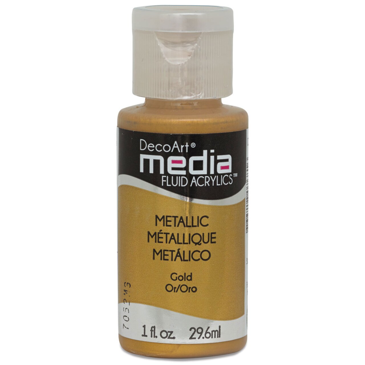 DecoArt Media® Metallic Gold Fluid Acrylic Paint, 1oz.